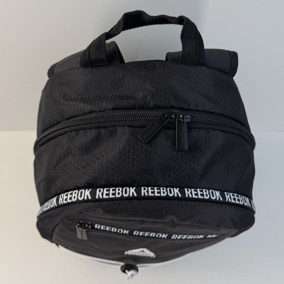 Reebok Black Lillian Backpack With Laptop Compartment Bungee Shoulder Straps - Picture 5 of 16